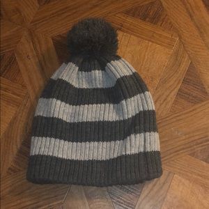 Striped gray beanie BOGO ITEM